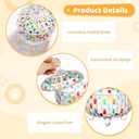 2 Pack Decorative Glass Storage Bowls, Hand-Painted Crystal Jars with Lids, Colorful Trinket Containers, Elegant Appetizer Servers for Treats