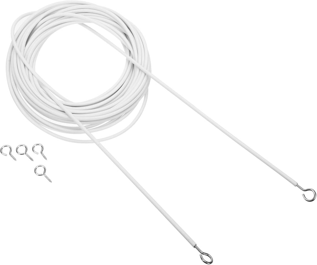 1set Window Curtain Hanging Wire Wire with Screw for Easy Installation for Curtains Projects and Home Decorations