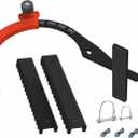 Heavy-Duty Roof Safety Anchor, 5000 lb Capacity Roof Hook for First Man Up & Last Man Down, Fall Protection for Roofers, Fits 6/12 to 12/12 Steep Slope Roofs (Black)