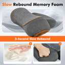 3-in-1 Neck Massager Pillow with Heating & Cervical Traction, Ergonomic Cervical Pillow for Neck Back Shoulder Pain Relief, Rechargeable Neck Pillow