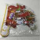 Soaoo 9 Pcs Christmas Dachshund Dog Santa Yard Sign Stakes with LED String Light Dachshund Dog Santa Claus Outdoor Lawn Decorations Large Outside Christmas Yard Decorations for Outdoor Holiday Decor