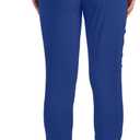 Med Couture Scrub Pants For Women Cargo Jogger Bottoms with 5 Pockets, Lightweight, Ultra Soft, 2-Way Stretch Fabric (Blue, S)