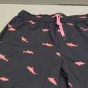 maamgic Mens Swim Trunks with Compression Liner 5 Inch, Quick Dry Bathing Suit with Zipper Pockets, No-Chafing Swim Shorts (Medium, Black-pink Shark)