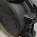 Giraffe Tools AW505/8 Retractable Garden Hose Reel 5/8" x 115+5 ft, Heavy Duty Wall Mounted Water Hose Reel Automatic Rewind, 180 Deg Swivel Bracket, Slow Retraction, 115ft, Dark Grey