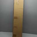 HOMEIDEAS 100% Linen Blackout French Door Curtains, Privacy Small Door Window Curtains, 26 X 20 Inch Shades for Front Window, Thermal Insulated Covering, 1 Panel, White