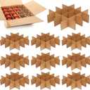 12 Sets Box Cardboard Divider Kit 13x13x3 Inch Moving Boxes Divider kit for Fruit Separation Glass Inserts Shipping Kitchen Glassware Dish Packing Supplies Corrugated Paper(Box Not Included)