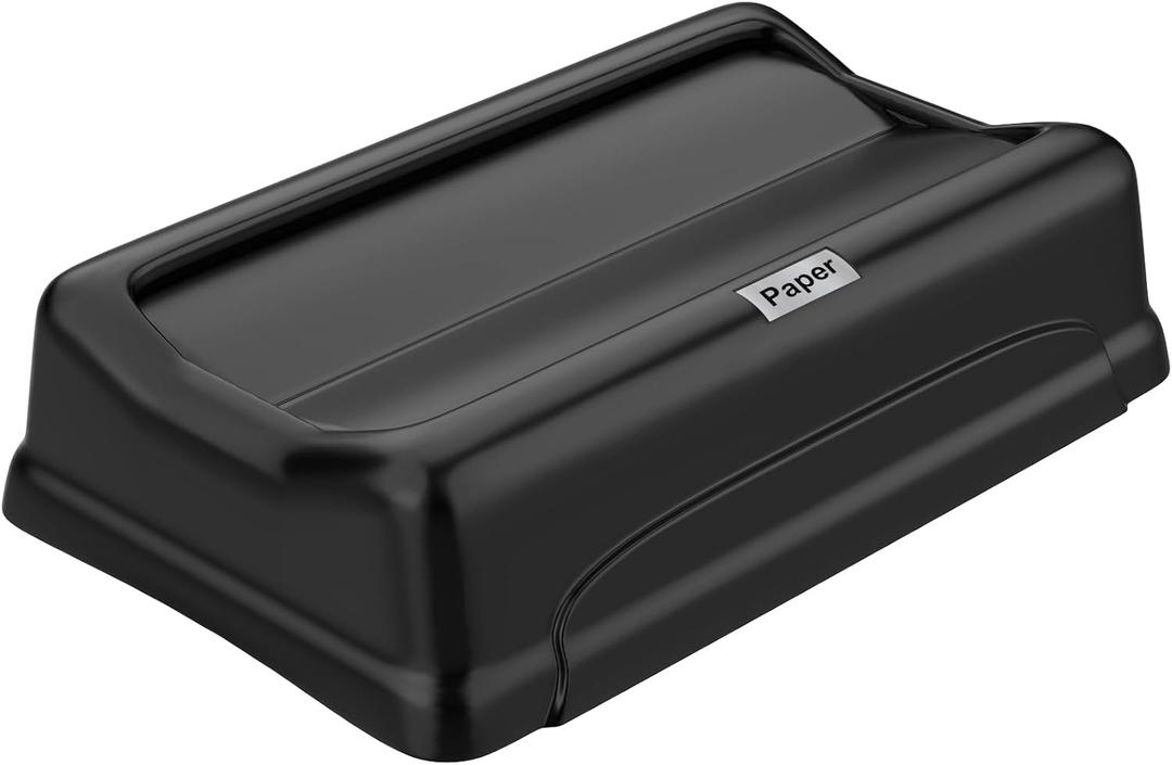 Swing Lid for Trash Can, Compatible with 16/23 Gallon Slim Jim Trash can with lid, Heavy Duty Plastic for Kitchen, Living Room, Outdoor Use, Pack of 1