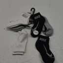 Nike Little Boy Cushioned Quarter Socks 6 Pack (5-7, Black/White/Grey)