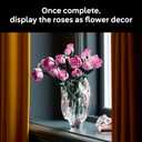 LEGO Botanicals Bouquet of Pink Roses Artificial Flowers - Building Blocks for Adults, Ages 18+ - Flowers for Home Office, Shelf or Room Decor - Gift for Women & Men - 10374