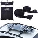 Ho Stevie! Surfboard Tie Down Straps (Pair) for Roof Rack Crossbars - Easy to Use - 'No Scratch' Silicone Buckle Covers Prevent Damage