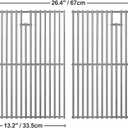 17 inch Grill Grates for Home Depot Nexgrill 720-0830H, 720-0830D Gas Grill Model, 17 x 13 Stainless Steel Cooking Grids Replacement Repair Parts