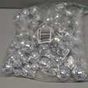 Funtery 100 Pcs Mirror Disco Balls Bulk Assorted Silver Hanging Disco Ball Decor for Home Wedding Birthday Dance Music 70 S Theme Party Christmas Tree Ornaments(1.2'', 2'')