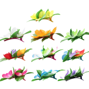 set of 10 flower style clips, for hair or decorating set of 10 flower style clips, for hair or decorating