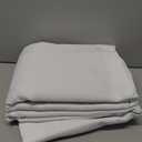 NICETOWN 100% Blackout Curtain Panels, Rod Pocket Window Curtains with Black Liner for Nursery, 84 inches Drop Cold and Full Light Blocking Draperies (White, 2 Pieces, 52 inches Wide Each Panel)