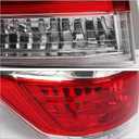 Huray Left Tail Light for Toyota Highlander 2011-2013 Driver Side Halogen Taillight Lamp Assembly Replacement for TO2800185 815600E070