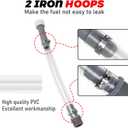 2 PCS Racing Fuel Jug Hoses with Hose Bender, Clear Racing Fuel Filler Hose for Fuel Filler Hoses Container Fuel Tank Gas Can, 3/5/5.5 Gallon VP Fuel Jugs