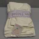 Lux Thread Egyptian Cotton Towel Set - 3 Piece | Ultra Soft 100% 600 GSM Towels | 1 Bath, 1 Hand, 1 Washcloth | Quick Dry, Durable for Bathroom, Home, Spa, Gym | Premium Towel Set (Ivory)