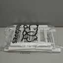 Dog Gate - 18"-45" Adjustable Extra Wide Metal Baby Gate to Step Over, 10" Tall Small Pet Gate with 3 Extension Kits, Pressure Mounted for Doorways & Stairs (White)