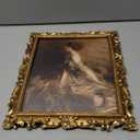 Gold 8x10 Picture Frame Vintage Antique Baroque for Wall or Tabletop Display, Ornate Gothic Victorian Frames Matted to 5x7 Photo