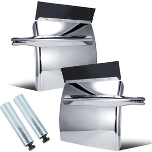 Stainless Steel Quarter Fender For Semi Truck 24”x24”, 1 Pair(Triangle)