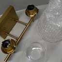 VONLUCE Bathroom Vanity Light, 2-Light Bathroom Light Fixture Over Mirror, Vanity Light Fixtures with Clear Glass, Modern Wall Sconce for Bathroom Bedroom Hallway Kitchen, Brushed Gold