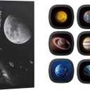 Realistic Discs - Discs for Ainael Meteor and Galaxy Projector, 5k Ultra HD Slide for Home Planetarium, 6 Discs Set Without Projector (Solar System)
