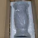 Resin Cemetery Vase Grave Decorations Floral Holder for Fresh or Artificial Flowers with Floral Foam and Long Metal Spike Memorial Gift (C-7 Grey)