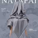 Cooling Comforter, Cooling Blanket for Hot Sleepers, All Season Lightweight Comforter for Night Sweats, Down Alternative Duvet Insert, Blanket for Night Sweats, Queen - 90"x90"(Mist Gray)