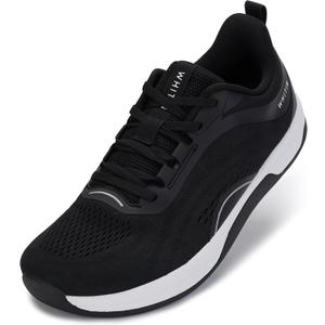 WHITIN Women's Wide Toe Box Road Running Shoe + Zero Drop (10, Black)