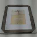 Malden International Designs Manhattan Distressed Mat Picture Frame, 10x13/11x14/16x20, Gray