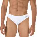 Speedo Men's Swimsuit Brief PowerFlex Eco Solar (34, White)