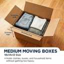BOX USA Moving Boxes Medium 18"L x 14"W x 12"H 10-Pack | Corrugated Cardboard Box for Shipping, Mailing, Packing, Packaging and Storage 18x14x12