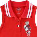 Disney Minnie Mouse Girls Sleeveless Tennis Dress for Toddler and Big Kids (Red. 3T)