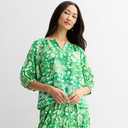 Women's Farmers Market 3/4-Sleeve Woven Top Medium