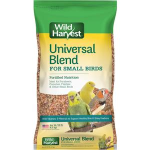 Wild Harvest Universal Blend for Small Birds, 10 lb Bag, Fortified Nutrition, Small Birds 