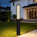 MVBT 71 Inches High Landscape Path Light, Outdoor Modern Luxury LED IP54 Waterproof Landscape Bollard Lighting for Lawn Patio Courtyard Driveway Pathway Decoration with High Voltage Wired