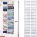 Over The Door Hoodie Organizer 26 Pocket Organizer, White
Clear Sweatshirt Organizer, 3 Hooks, Hanging Sweatshirt Hoodie Rack Holder, Cabinet Behind Door, Dormitory Bedroom Closet