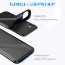 Compatible with iPhone 11 Case, Protective Non-Slip TPU Case with Grips, Anti Scratch Shockproof Drop Resistant Full Body Soft Cover for iPhone 11 6.1 inch (Black)