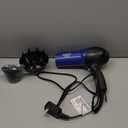 Conair Hair Dryer, 1875W Turbo Blow Dryer with Tourmaline Coating and Ionic Conditioning, Includes Diffuser and Concentrator Attachments, 2 Heat & 2 Speed Settings, Blue/Black (3 Piece Set)