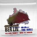 Original Piece of the Berlin Wall - Authentic Souvenir from the Real Wall in Germany Mounted in Acrylic Display (Large (4"X4"), Divided City)