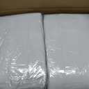 Table Cover for 6 foot Rectangle Tables-6 Pack White Fitted Stretch Tablecloth-Elastic Spandex 6ft Folding Tablecloths for Party, Vendor Booth Display, Banquet Buffet Event, Craft Trade Show