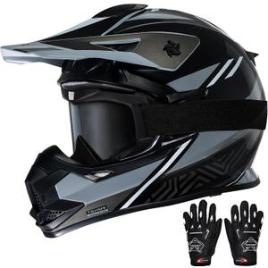 TRIANGLE Adult Dirt Bike Helmet Full Face Motocross Helmets DOT Certified, 