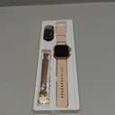 CASCHO Smart Watches for Women (Android/iOS), 1.85" HD Smart Watch with Calls/Messages/AI Voice Control, Sleep/Heart Rate, 120+ Sports Modes Fitness Tracker Watch, Gold & Pink Dual Strap