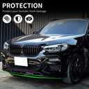 Front Lip Compatible with BMW (2018-2021) X3 G01 (2019-2021) X4 G02 M-Sport Model ABS Gloss Black Bumper Air Splitter