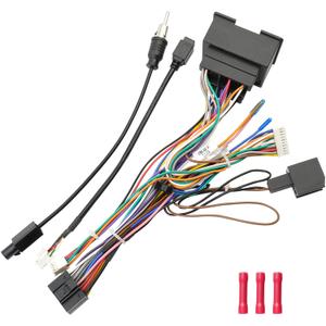 44Pin Radio Wiring Harness Kit Replacement for Chevrolet Malibu Trax Cruze Aveo Orlando,16Pin ISO Android Stereo Connector with Facotry USB Adapter Antenna Cable