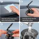 Foldable Magnetic Phone Holder for Car, 360°Rotation Cell Phone Car Mount with Strong Stable Suction, Car Phone Holder for MagSafe Compatible with iPhone 17 Pro Max 16 15 14 13 12 Plus