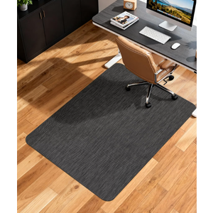 Soimeat Office Chair Mat for Hardwood Floor, 35.4" x 47.2" Non-Slip Desk Computer Chair Mat, PVC Floor Mat for Rolling Chair, Heavy Duty Wood/Tile Floor Protector Desk Rug for Home, Dark Brown