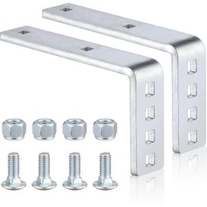 Zonon 2 Pack Flush Fender Bracket, Flush Trailer or Boat Trailers Galvanized Metal Brackets for 8" & 12" Fenders