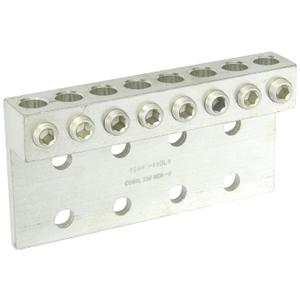 NSI 8-350L8 Dual Rated Transformer Lug, 350 MCM - 6 AWG Wire Range, 0.563" Mouting Hole, 3/8" Hex Size, 7.62" Width, 1.38" Height, 4.31" Length