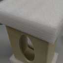 Hymmah Square Tissue Box Cover Holder with Tray,Unique Cube Design Tissue Dispenser Cover Decor for Vanity Counter Tops Also Great for Bedroom and Living Room (Beige)